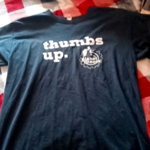 Black fruit of the loom planet fitness t shirt large